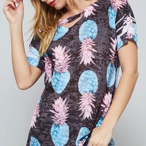 Pineapple Cutout Tee